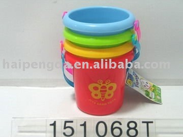 PLASTIC SAND BEACH BUCKET PLAYSET