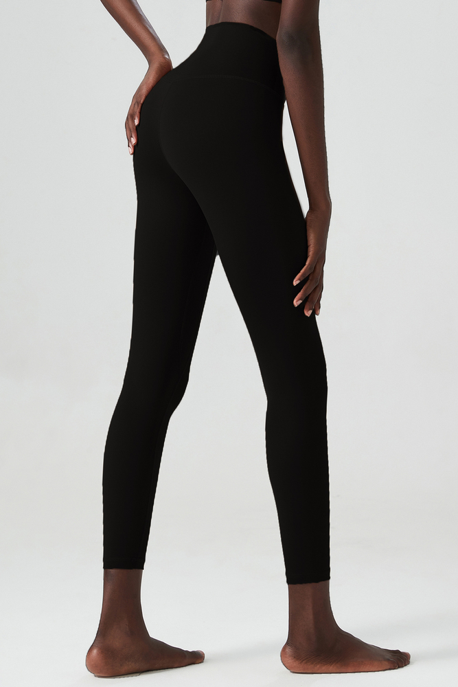 Женские брюки для йоги из спандекса и нейлона с высокой талией High Waisted Women Spandex Nylon Yoga Pants