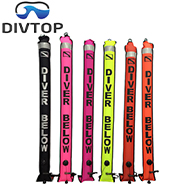 Divtop Diving Survival Compact spearfishing, Black Stainless Steel Point Tip BCD dive Knife.