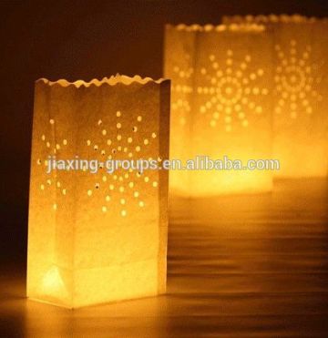 fire-retardant smiling face paper candle bag for sale,customized design ,OEM orders are welcome