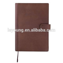Leather Composition Book Wide Ruled Black Color