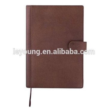 Leather Composition Book Wide Ruled Black Color
