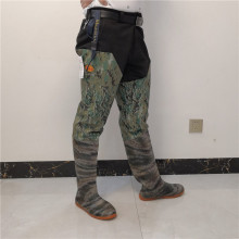 Forest digital Camouflage Color Thigh height Fishing Waders non-slip Waterproof wade boots shoes Suitable for fishing pond beach