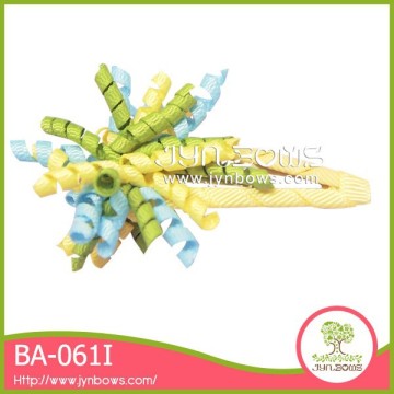 Small fresh yellow green rolls wholesale hair ornaments