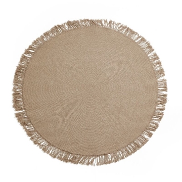 Round shape woven wool carpets and rugs