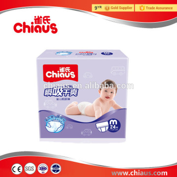 Chiaus breathable baby diapers with elastic waistband