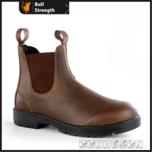 Dark Brown Crazy Horse Leather Chelsea Boot Without Toe (SN5450)