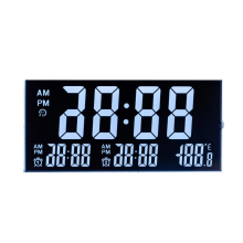 Customized LCD Screen Negative Transmissive 12 OClock VA Segment for Alarm Clock Display
