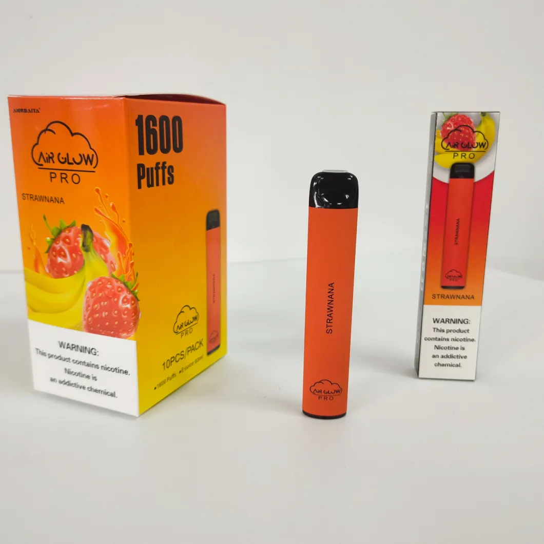 Wholesale Vape LED Air Glow PRO Disposable Electronic Cigarette Vape with 1600 Puffs