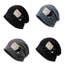 Custom Logo Patch Fashion Beanie Hats - Cool and Handsome Knitted Hat