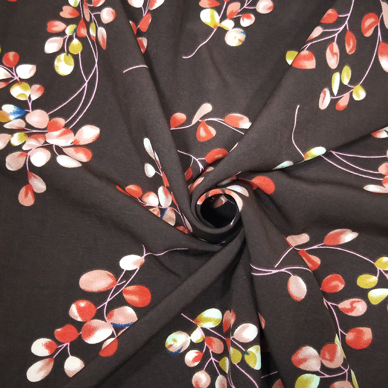 Custom 4-Wege-Stretchgewebte gedruckter Maschstoff Gewebe 97%Polyester 3%Spandex Atmungsfreie Stoff für Kleid