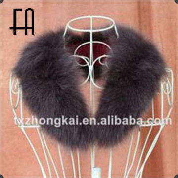 Factory direct wholesale price real fox fur collar/fox fur shawl collar/leather jacket fox fur collar