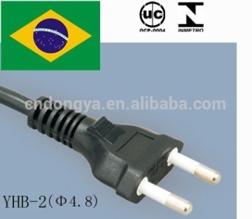 brazil ac power cord with inmetro certificate