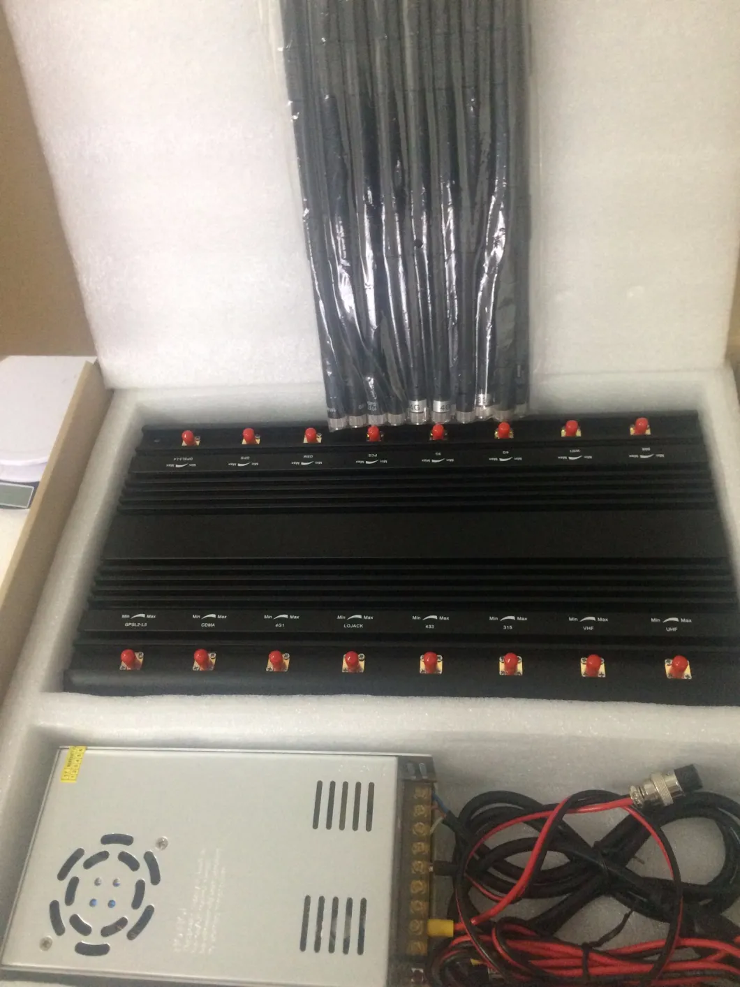 All Frequency 16 Antennas Mobile Phone Jammer/ WiFi GPS Jammer/VHF UHF Jammer/Lojack Jammer/ 315/433/868MHz RF Radio Signal Jammer