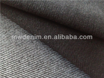 black twil knitted denim fabric cotton supper knitted denim fabric