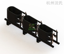 30HP Water loop water-cooled packaged air condition coaxial heat exchanger