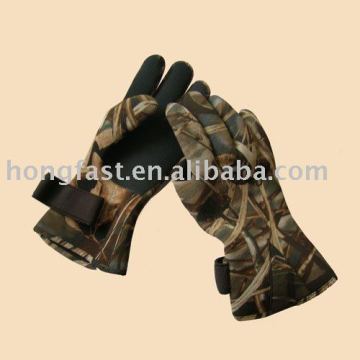 camouflage hunting gloves