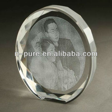 Elegant Laser Photo Cube Crystal