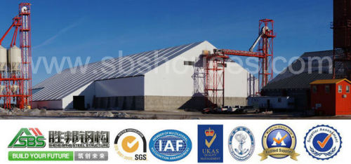 2015 Low Cost and New Design Steel Structure Agricultural Equipment Building