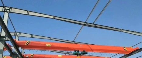 Lde Single Girder Overhead Bridge Crane with Double Hoist