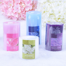 Valentine's essential oil unscented fragrant pillar candle