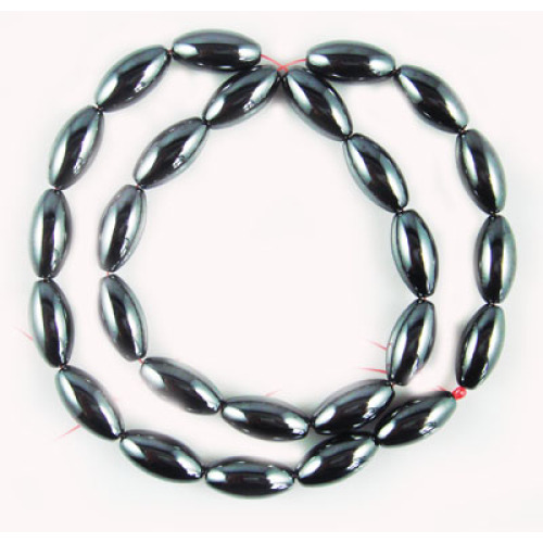 Hematite Rice Beads 8X12MM,Grade A&40CM