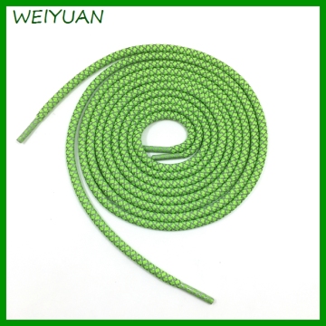 Multicolored branded reflective rope shoe lace