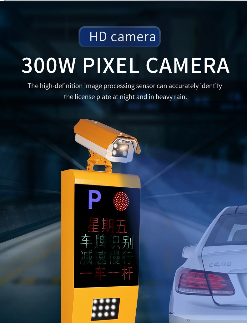 Quiltvehicle Manag Display Qigong Monitor Pedestal Access Vehicle License Plate Recognition