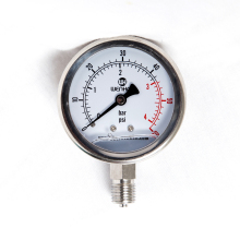 Base Mount Stainless Steel Thread Connection Pressure Gauge