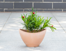 Gold ingot style flowerpot
