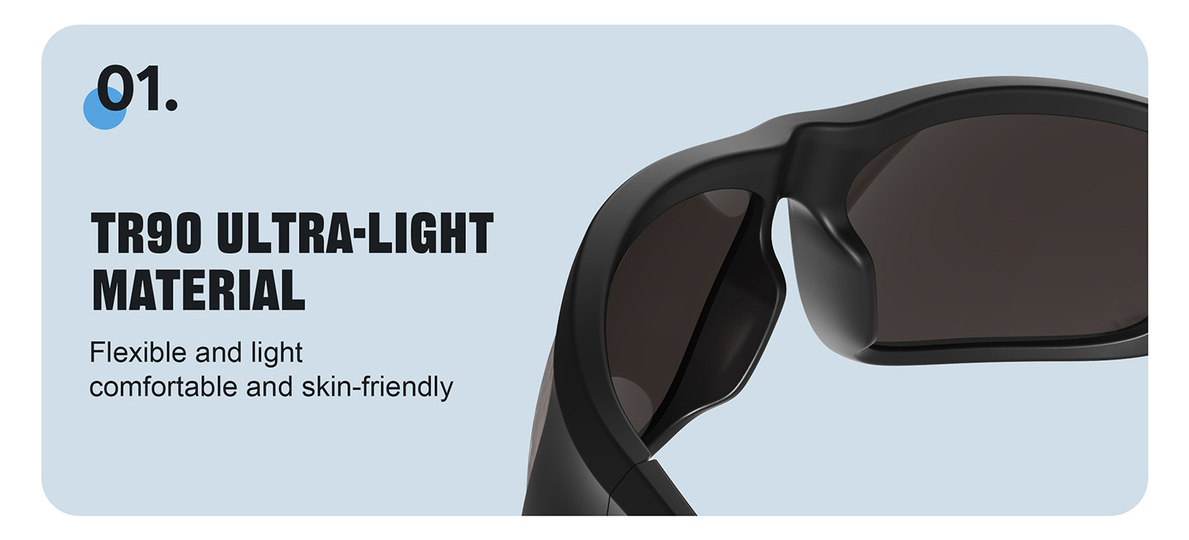 TR90 Wraparound Polarized Sport Sunglasses ME2205-TR90 Ultra-Light Material TR90 Wraparound Polarized Sport Sunglasses ME2205-TR90 Ultra-Light Material