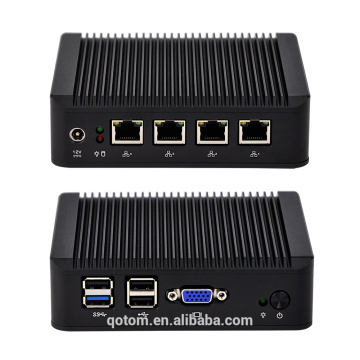 Very cheap Quad core J1900 4 LAN Ubuntu MIni pc Q190G4U