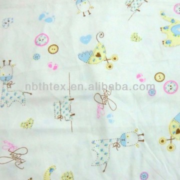 different kinds of 100% cotton printed fabric for baby comforter baby bed sheet