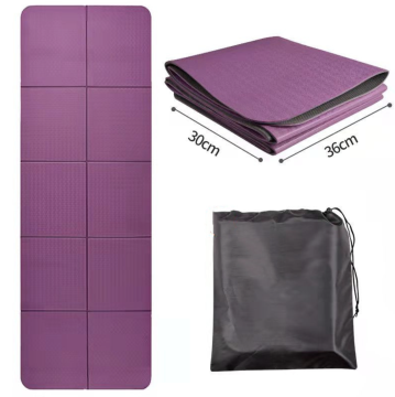 Washable Foldable TPE Travel Gym Exercise Yoga Mat