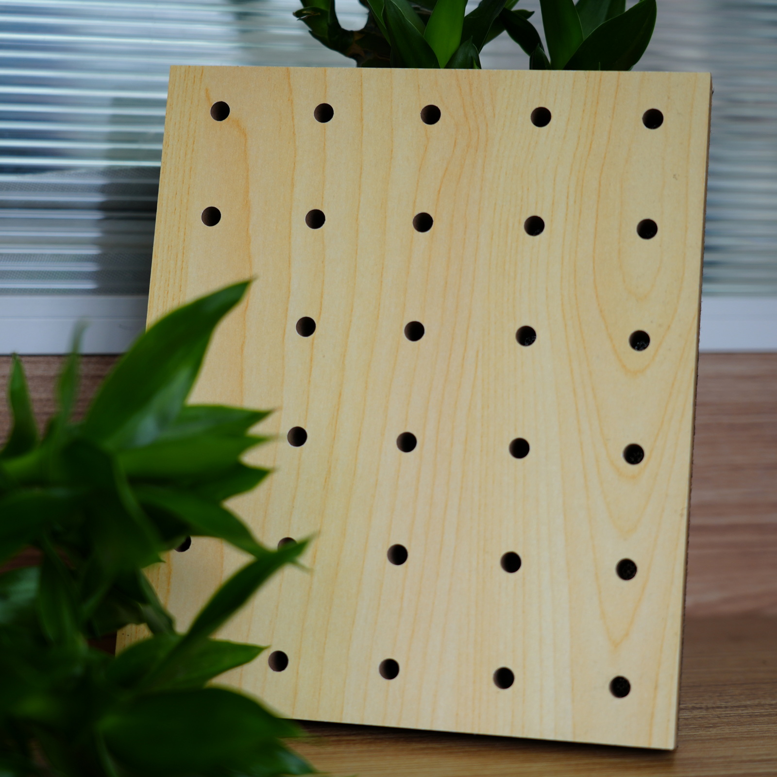 sound absorption wooden perforated acoustic panel