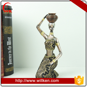 Polyresin african handicrafts figurines decor