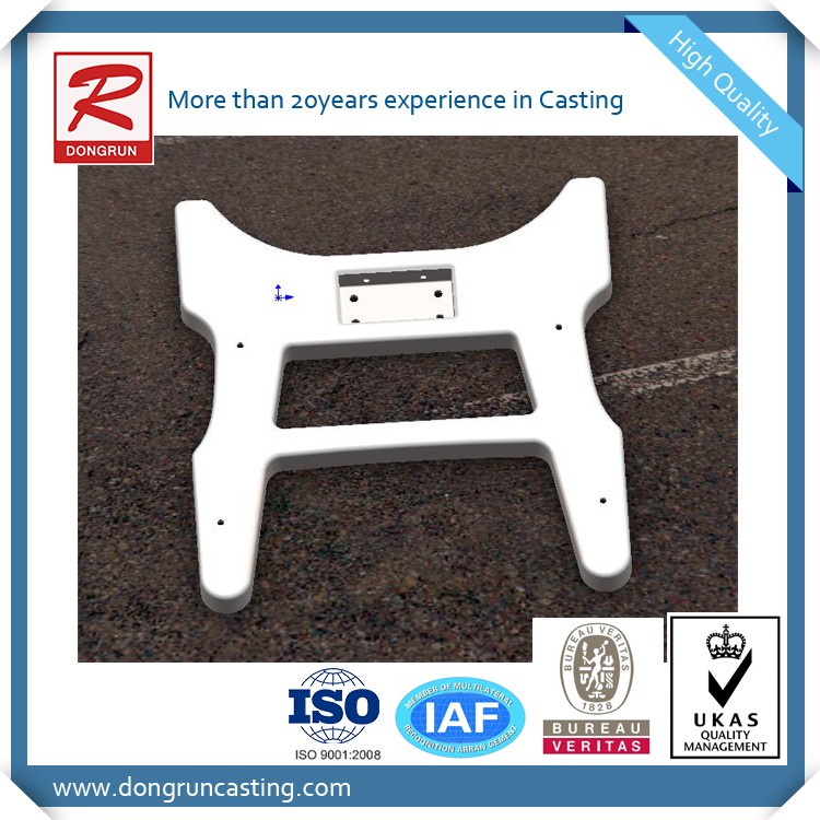 China foundry supply cast aluminum mobile medical cart base medical trolley base permanent mold aluminum cast