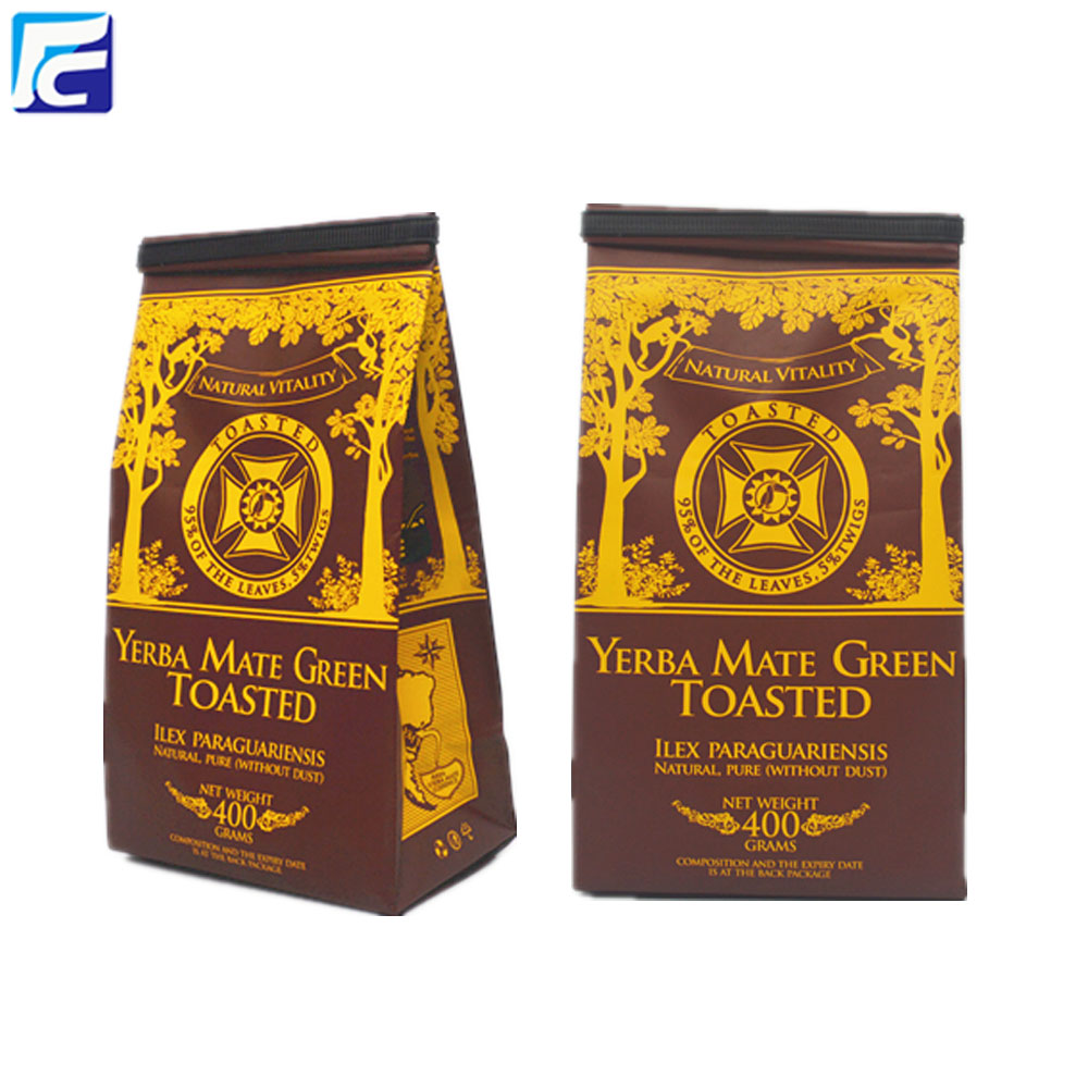 Custom printed aluminum foil wholesale tea packaging bag