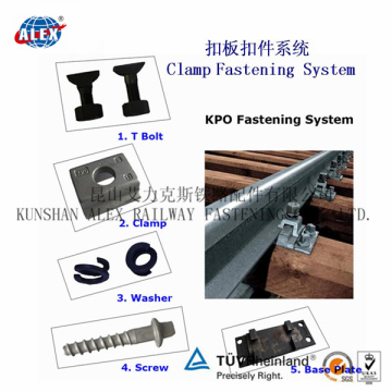 Railway Clamp Plate For Railway Fastening System, Fastening Railway Clamp Plate, Shanghai Supplier Railway Clamp Plate