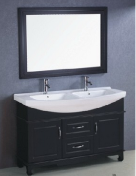 Double basins Solid wood cabinet
