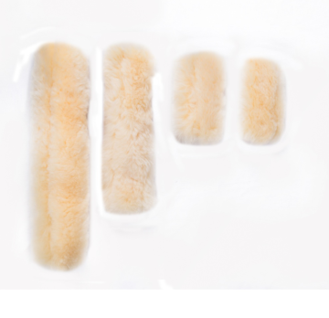 High quality horse equestrian wears sheepskin nose band