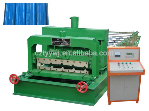 Hydraulic clay roof tile press machine