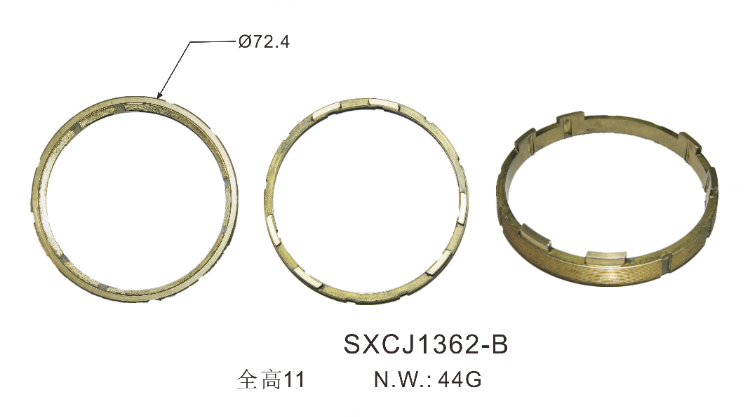 أجزاء تلقائية مخصصة 3sets حلقة متزامنة لنيسان OEM 32620-VX213