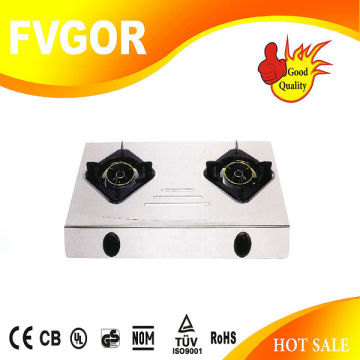 FT214 2 burners cast iron grate gas stove