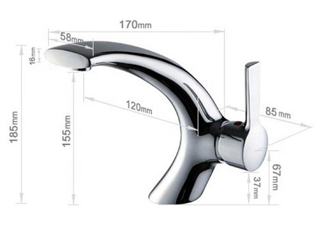 Stainless Steel Basin Faucet Hot And Cold Toilet Bathroom Cabinet Single-Hole Manufacturers Wholesale Water Tap