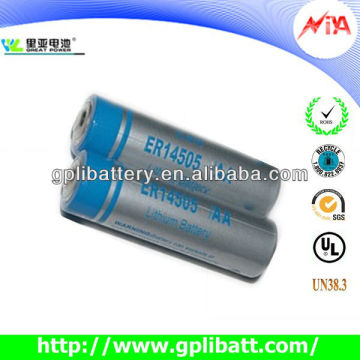 er14505h 3.6v lithium battery aa size 2400mah