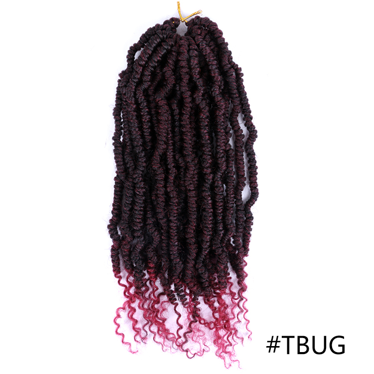 14 Inch Synthetic Kinky Twist Crochet Hair Pre Looped Crochet Braids Pre Twisted Hair Braids Bomb Twist Crochet Hair