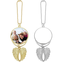 Custom DIY Metal Ornament: Heat Press Angel Wings Car Hanger