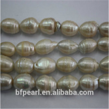 13-14mm Cultured Loose White Big Hole Freshwater Bulk Rice Pearls