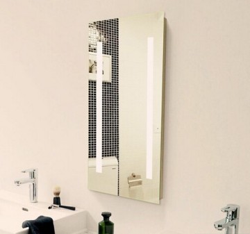 square LED frameless bathroom mirror /shower mirror